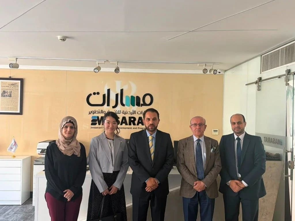 Meeting with a delegation from the Embassy of Japan at Masarat, with Insights and Watana Association